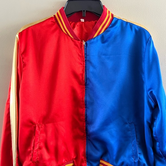 DC Harley Quinn Property of Joker Varsity Bomber Jacket - Picture 1 of 10
